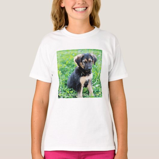 ドイツの羊飼いの子犬 Tシャツ (正面)
