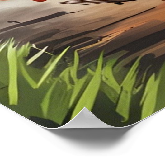 ドイツの羊飼いの強さとハート ポスター (角)