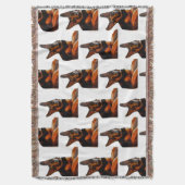 ドイツの羊飼いの投げ スローブランケット (正面縦)