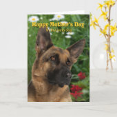 ドイツの羊飼いの母の日のカードから カード (黄色い花)