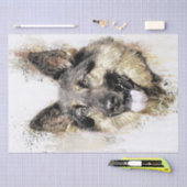 ドイツの羊飼いの水彩 薄葉紙 (クラフト)