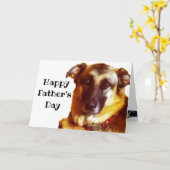 ドイツの羊飼いの父の日  カード (黄色い花)