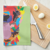 ドイツの羊飼いの色 キッチンタオル (四つ折り)