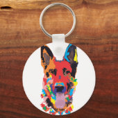 ドイツの羊飼いの色 キーホルダー (正面)
