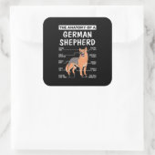 ドイツの羊飼いの解剖学 スクエアシール (バッグ)