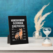 ドイツの羊飼いの解剖学 フォトプラーク (側面)