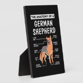 ドイツの羊飼いの解剖学 フォトプラーク (側面)