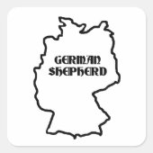 ドイツの羊飼いの起源 スクエアシール (正面)