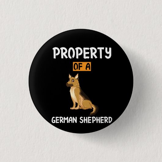 ドイツの羊飼いの養蜂家の美術品 缶バッジ (正面)