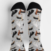 ドイツの羊飼いの骨と前足の靴下 ソックス (上部)