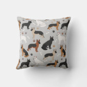 ドイツの羊飼いの骨と前足 クッション (裏面)