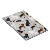 ドイツの羊飼いの骨と前足 ノートブック (右側)