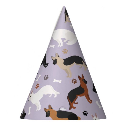 ドイツの羊飼いの骨と前足 パーティーハット (左)