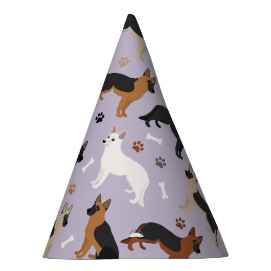 ドイツの羊飼いの骨と前足 パーティーハット (右)