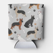 ドイツの羊飼いの骨と前足 缶クーラー (正面)