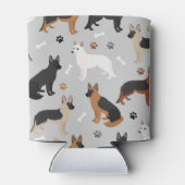 ドイツの羊飼いの骨と前足 缶クーラー (裏面)