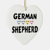 ドイツの羊飼いを愛する セラミックオーナメント (右)