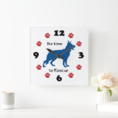 ドイツの羊飼いを救う時 スクエア壁時計 (ホーム)