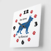 ドイツの羊飼いを救う時 スクエア壁時計 (傾斜)