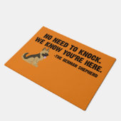 ドイツの羊飼いを殴る必要はない ドアマット (アングル)