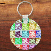 ドイツの羊飼いアポップ・アートのート キーホルダー (正面)