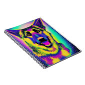 ドイツの羊飼いアポップ・アートのート ノートブック (右側)