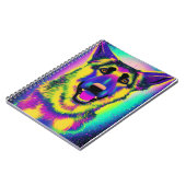 ドイツの羊飼いアポップ・アートのート ノートブック (左側)