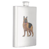 ドイツの羊飼いアルザス人 フラスク (右)