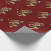 ドイツの羊飼いアルザス人 ラッピングペーパー (角)