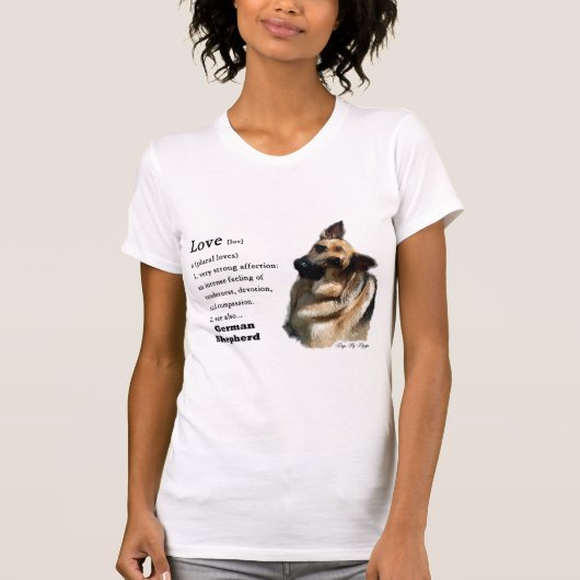 ドイツの羊飼いアートの贈り物 Tシャツ (正面)