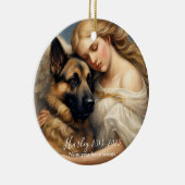 ドイツの羊飼いアート写真の消失を記念 セラミックオーナメント (右)