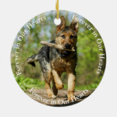 ドイツの羊飼いアート写真の消失を記念 セラミックオーナメント (裏面)