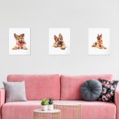 ドイツの羊飼いウォールアート、ドイツの羊飼いデコール (リビング)