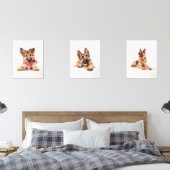 ドイツの羊飼いウォールアート、ドイツの羊飼いデコール (寝室)