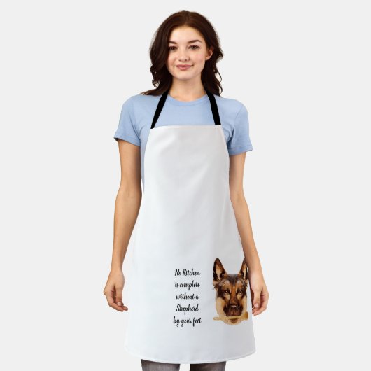 ドイツの羊飼いエプロン、犬のエプロン エプロン (着用した状態)