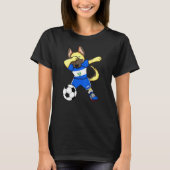 ドイツの羊飼いエルサルバドルサッカーファンジャージー Tシャツ (正面)