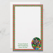 ドイツの羊飼いオープンギフトクリスマス 便箋 (正面/裏面)