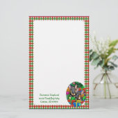 ドイツの羊飼いオープンギフトクリスマス 便箋 (スタンド正面)