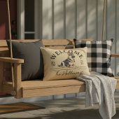 ドイツの羊飼いカスタム家族の名前ようこそ アクセントクッション