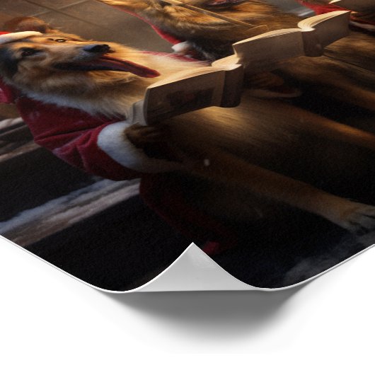 ドイツの羊飼いクリスマスカロリング ポスター (角)