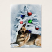 ドイツの羊飼いクリスマスギフトタグ (正面)