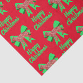 ドイツの羊飼いクリスマスドッグ&グリーンボウレッド 薄葉紙 (詳細)