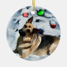 ドイツの羊飼いクリスマスプレゼントオーナメント