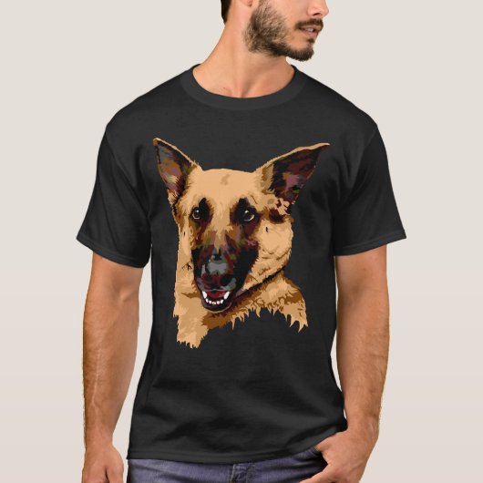 ドイツの羊飼いグラフィック Tシャツ (正面)