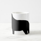 ドイツの羊飼いサイロ・ブラック コーヒーマグカップ (中央)