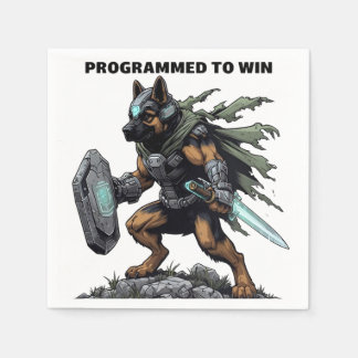 ドイツの羊飼いデザインのパーティーナプキンス スタンダードカクテルナプキン