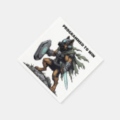 ドイツの羊飼いデザインのパーティーナプキンス スタンダードカクテルナプキン (角)