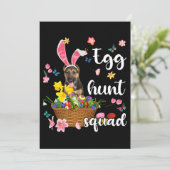 ドイツの羊飼いハッピーイースターデーカラフルイースター 招待状 (スタンド正面)