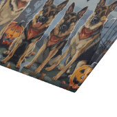 ドイツの羊飼いハロウィン不気味 カッティングボード (角)