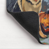 ドイツの羊飼いハロウィン不気味 マウスパッド (コーナー)